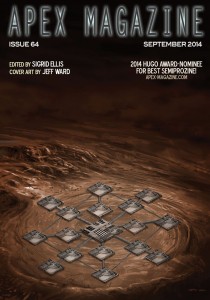 the cover of apex magazine with a picture of a group of cubes in the.