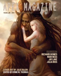 a magazine cover with a woman hugging a man.
