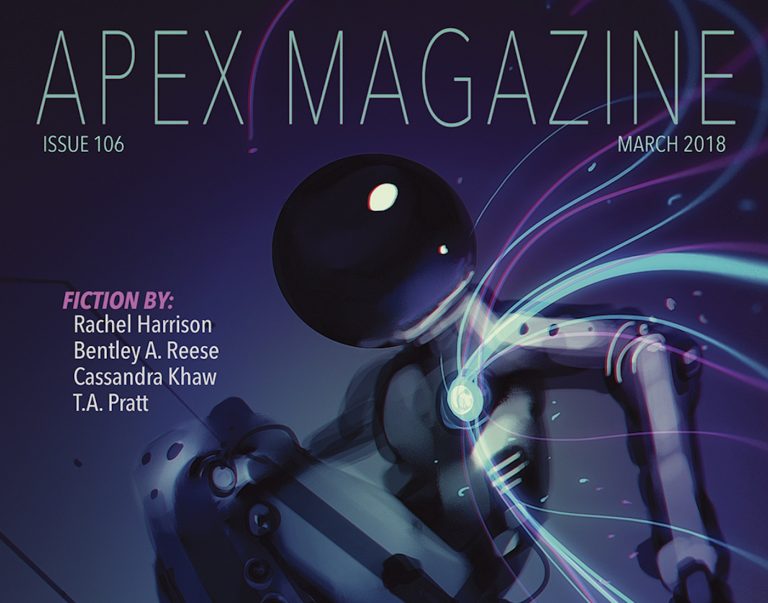 a magazine cover with an image of a robot.