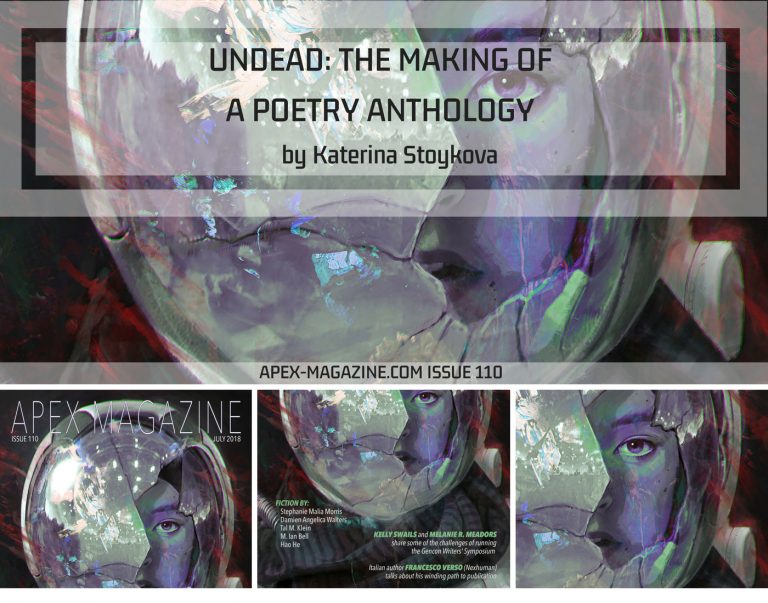the cover of the book under the making of a poetry anthology.