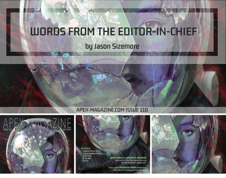 the cover of words from the editor - in - chief.
