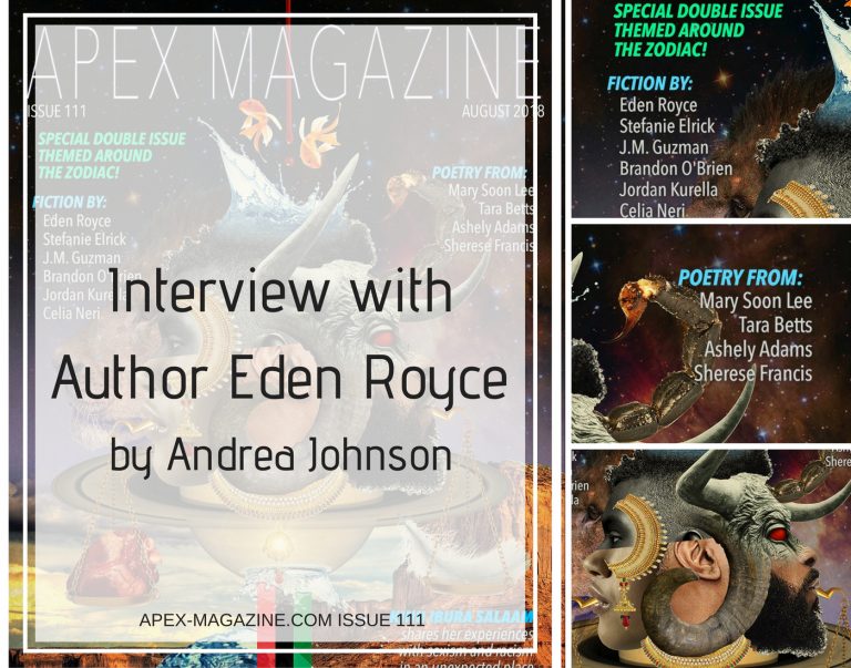 an interview with author eden rouce by amanda johnson.