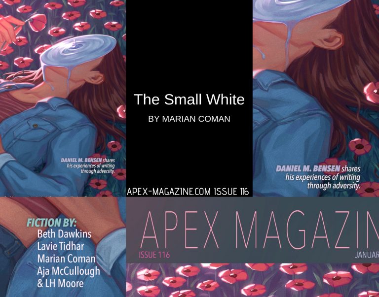 a magazine cover with a woman in a blue shirt.