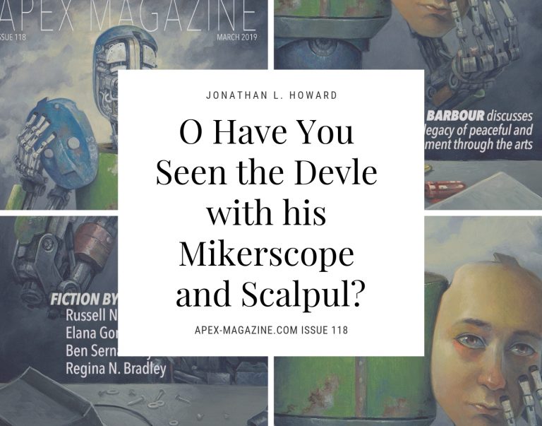 a magazine cover with a painting of a man's head.