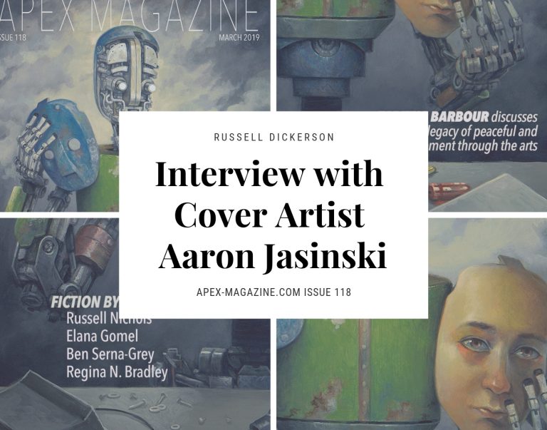 a magazine cover with a painting of a man's head.