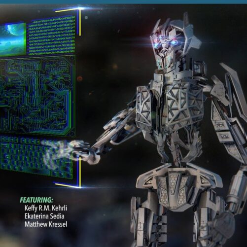 The cover of Apex Magazine Issue 3 with a robot.