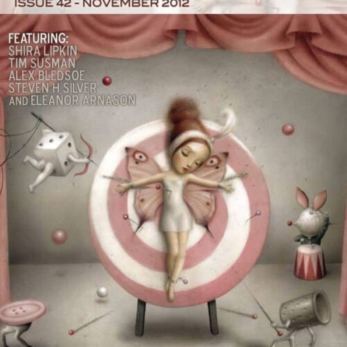 Apex Magazine Issue 42 cover with a girl on a target.