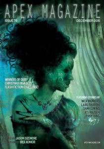 Apex Magazine Issue 79 featuring a woman in a green dress.