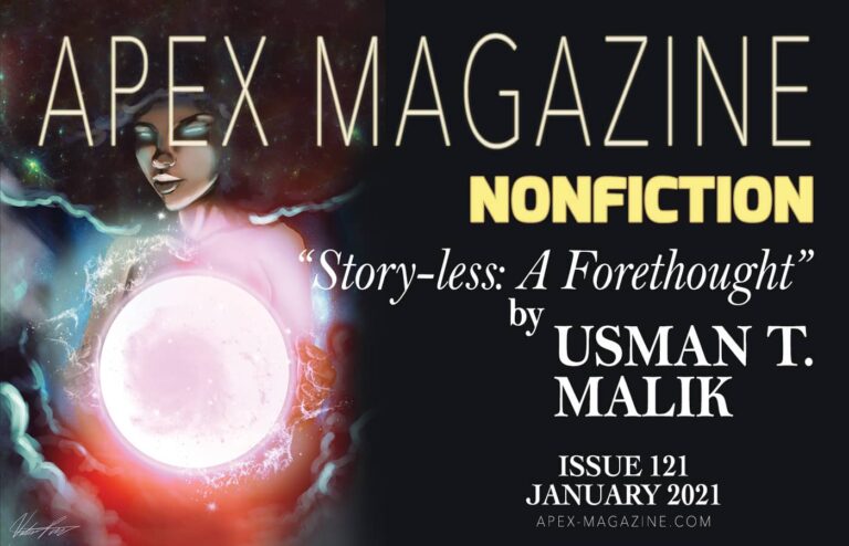 a poster with a woman holding a glowing ball.