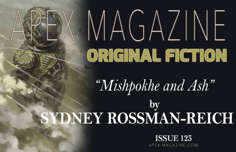 the cover of apex magazine, featuring a man in armor.