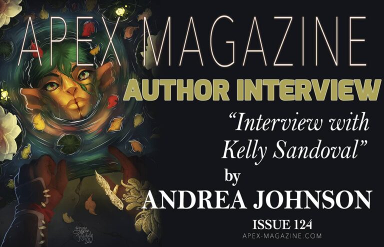 the cover of apex magazine with an image of a woman's face.