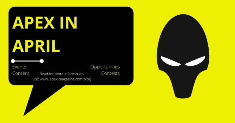 a black and yellow poster with an alien face and a speech bubble.