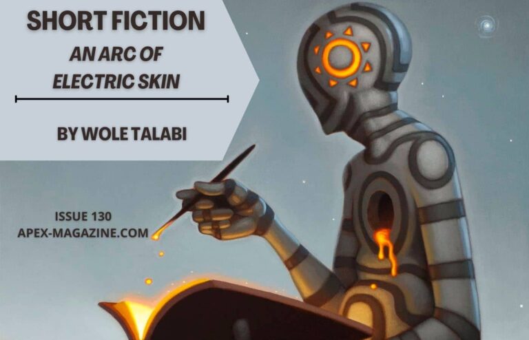 a robot is holding a book and pointing at it.