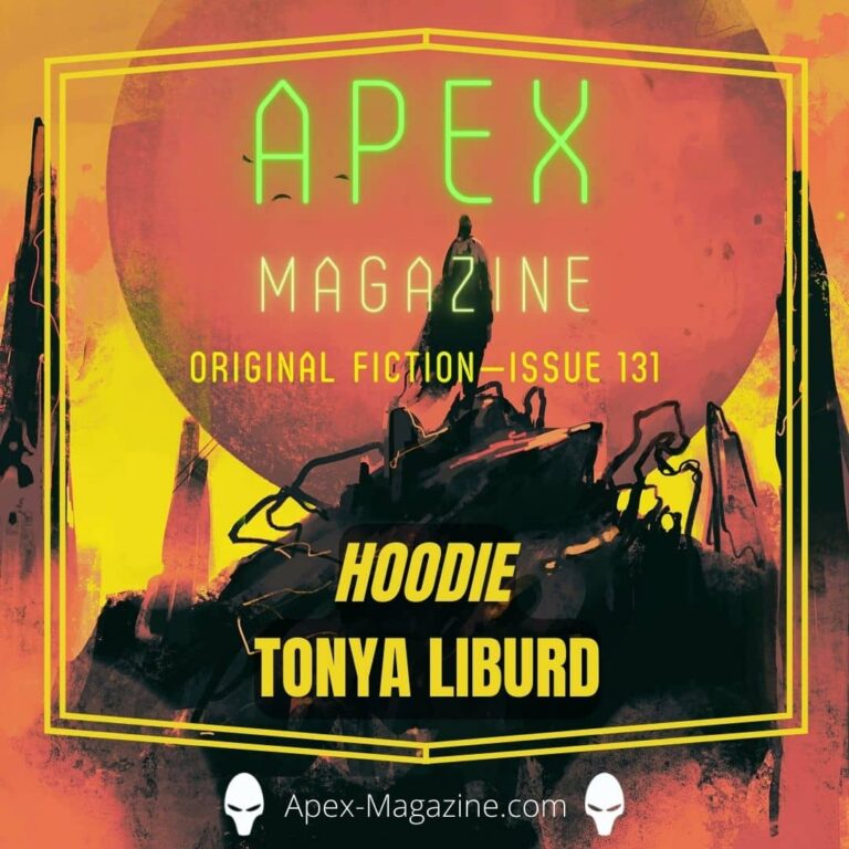 the cover of apex magazine, featuring an image of a futuristic vehicle.