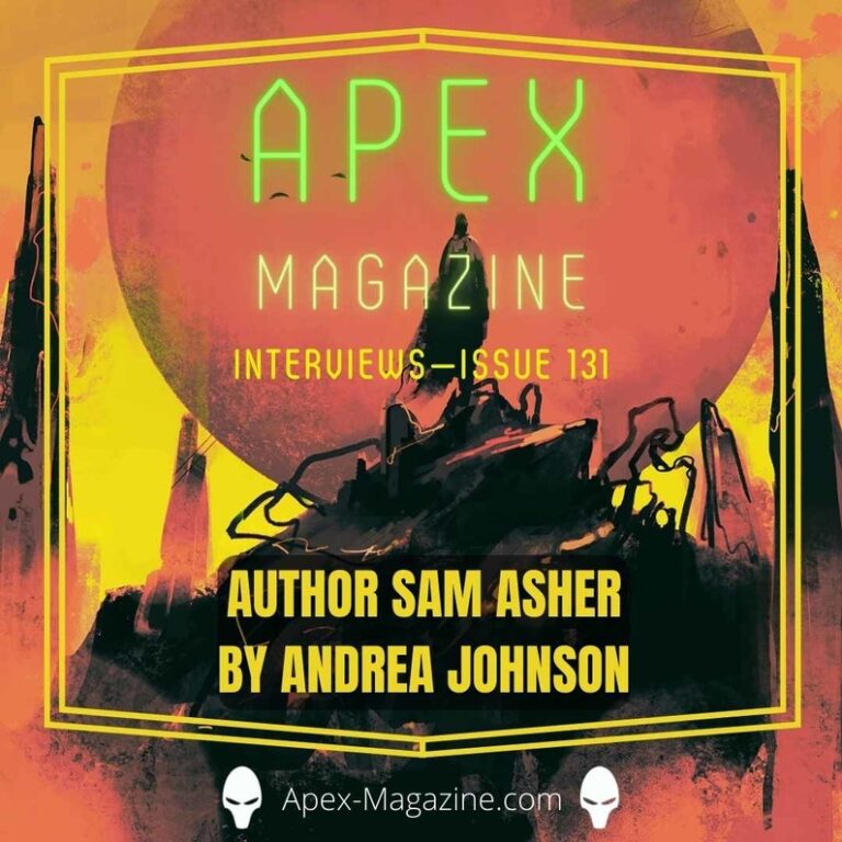 the cover of apex magazine with an image of a man on a motorcycle.