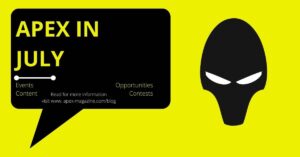 a poster with an alien face and a speech bubble.