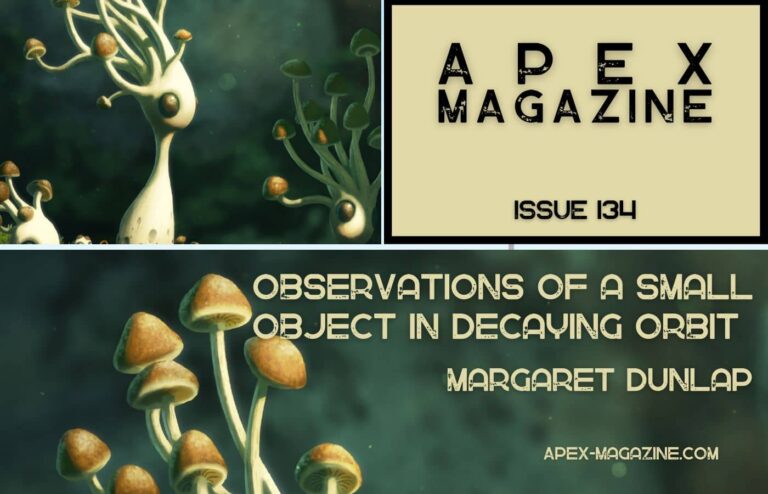 a picture of a group of mushrooms with a caption that reads apex magazine.