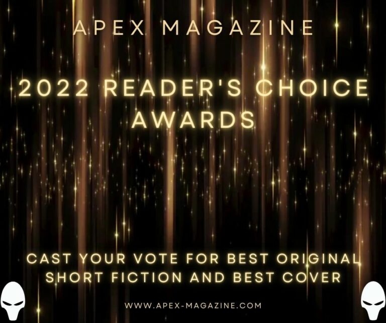the cover of apex magazine's 2012 reader's choice awards.