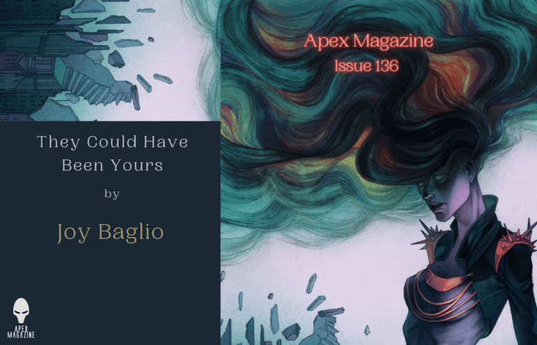 a woman with long hair standing in front of a magazine cover.