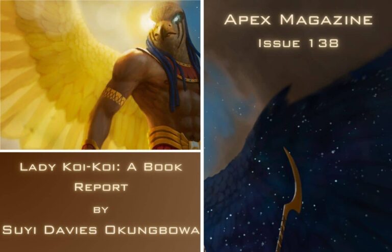 a book cover with a picture of an egyptian god.