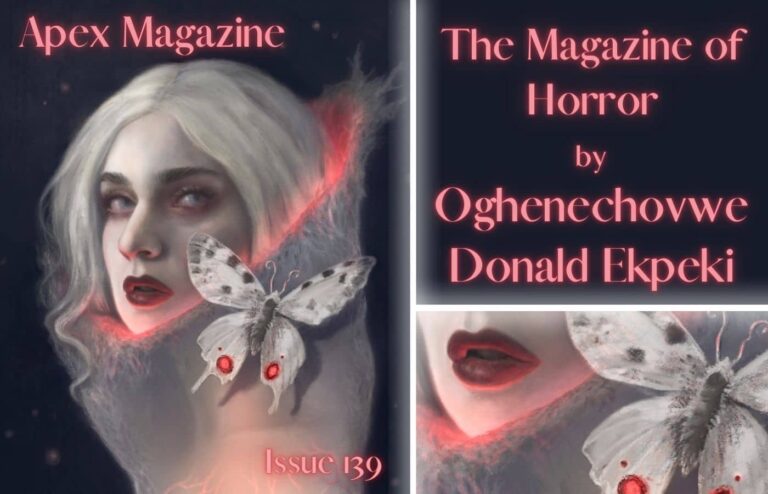 the cover of the magazine of horror.