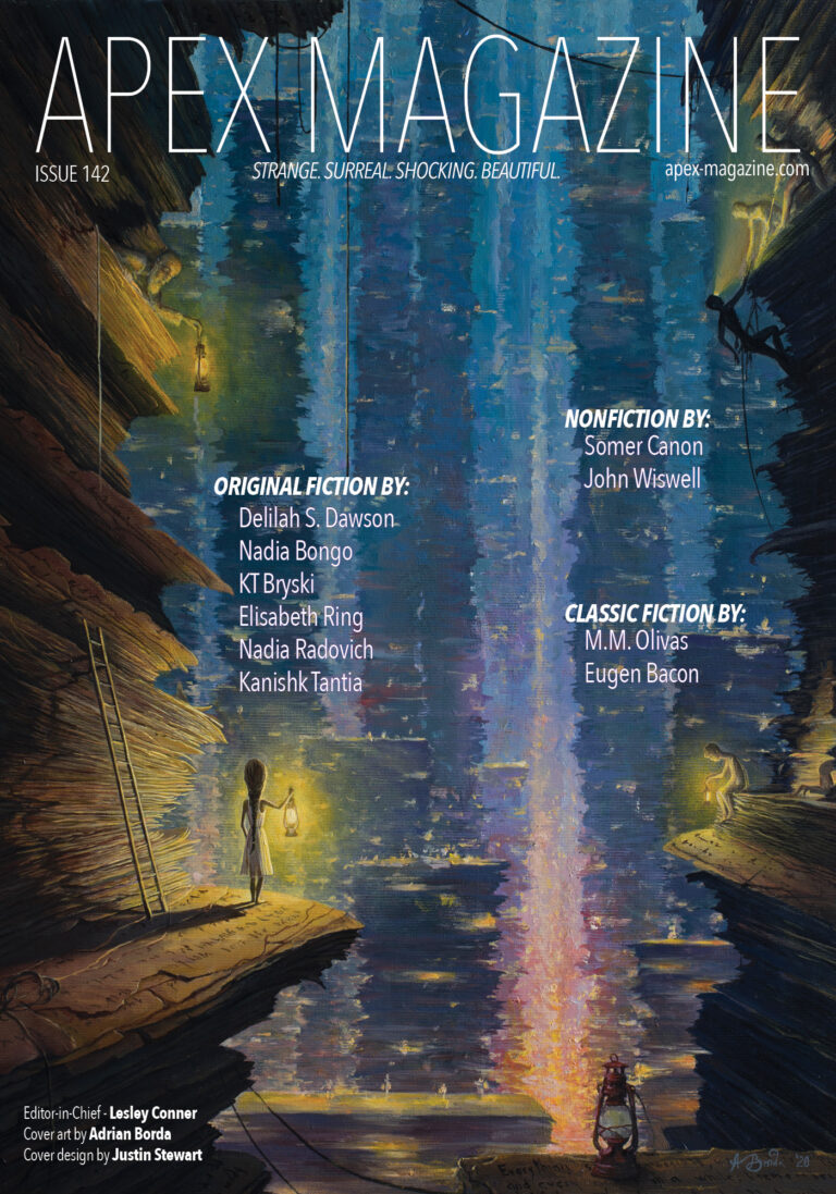 The cover of apex magazine.