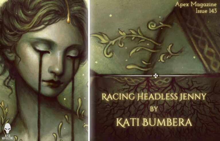 The cover of racing heads jenny by katie bumbrera.